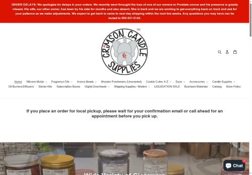 crimsoncandlesupply.com capture - 2025-06-06 09:26:55