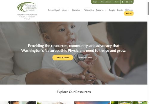 Washington Association of Naturopathic Physicians capture - 2025-06-06 10:58:08