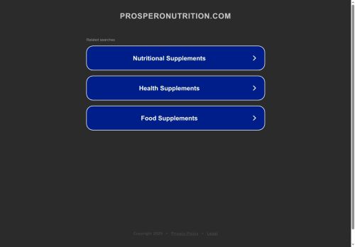 prosperonutrition.com capture - 2025-06-06 11:19:38