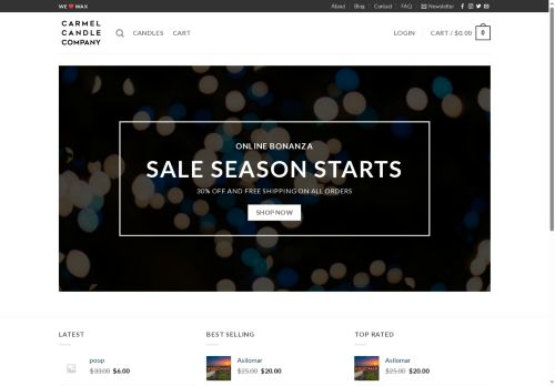 carmelcandlecompany.com capture - 2025-06-06 13:36:34