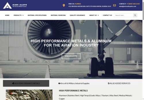 avionalloys.com capture - 2025-06-06 16:27:16