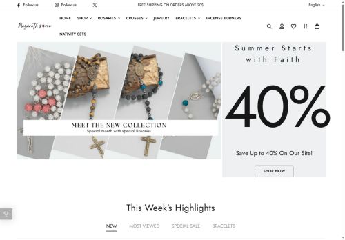 nazarethstore.com capture - 2025-06-06 17:22:10