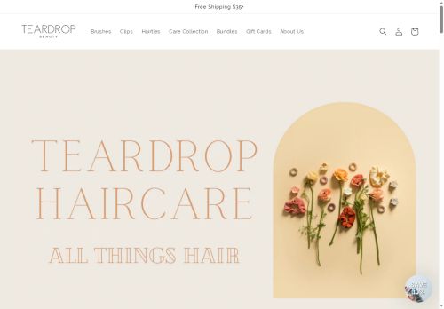 teardrophaircare.com capture - 2025-06-06 17:45:41