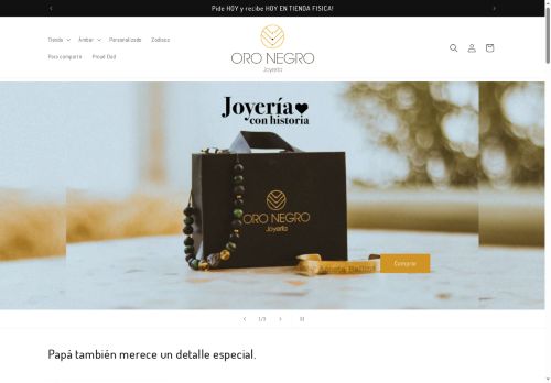 joyeriaoronegro.com capture - 2025-06-07 07:28:47