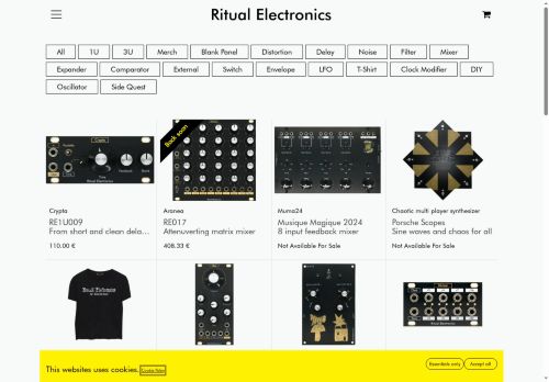 ritualelectronics.com capture - 2025-06-08 12:36:39