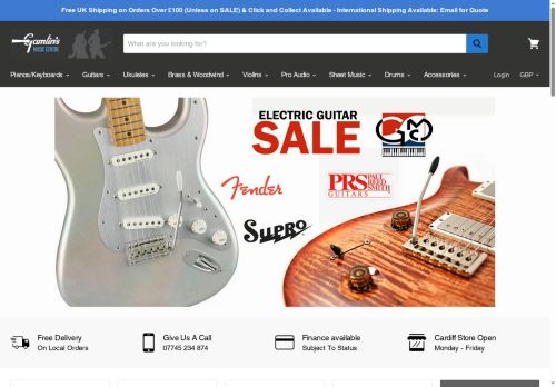 gamlinsmusic.com capture - 2025-06-08 14:13:53