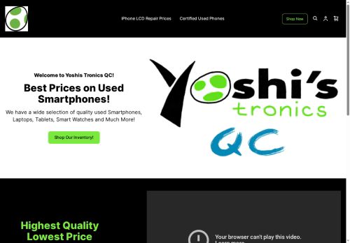 yoshistronicsqc.com capture - 2025-06-08 15:53:22