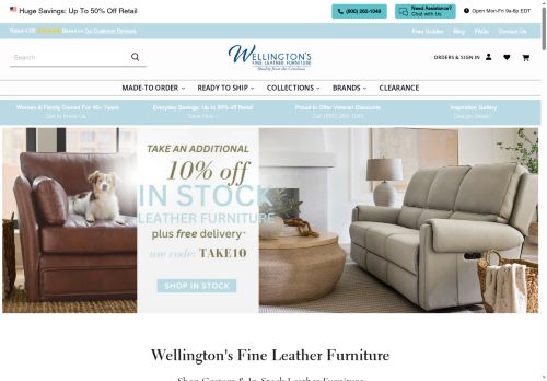 Wellington's Fine Leather Furniture capture - 2025-06-08 17:41:56
