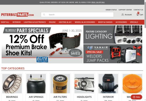 Peterbiltparts.com capture - 2025-06-08 17:42:45