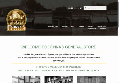 donnasgeneralstore.com capture - 2025-06-09 08:09:15