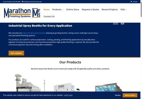 marathonspraybooths.com capture - 2025-06-09 08:09:15