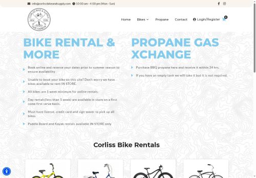 corlissbikeandsupply.com capture - 2025-06-09 08:21:48