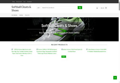 softballshoes.com capture - 2025-06-09 09:17:09