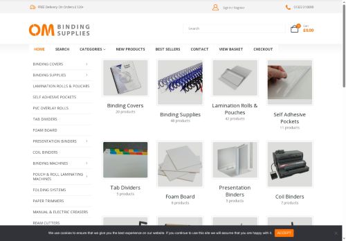 ombindingsupplies.co.uk capture - 2025-06-09 15:39:47