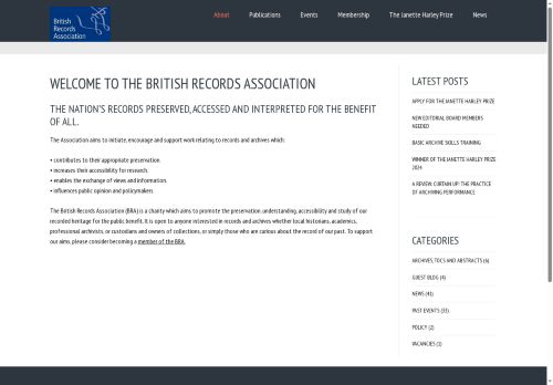 britishrecordsassociation.org.uk capture - 2025-06-09 16:05:54