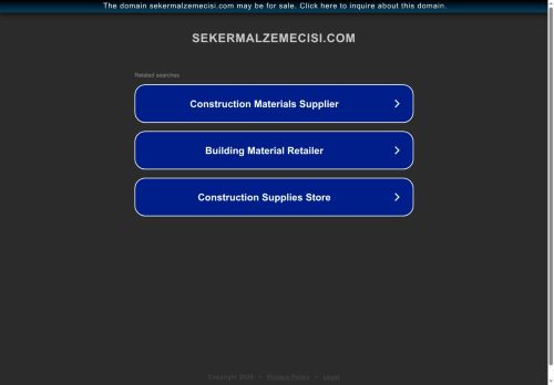 sekermalzemecisi.com capture - 2025-06-10 05:51:03