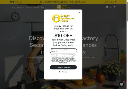 sydneyappliancesoutlet.com capture - 2025-06-10 15:59:22