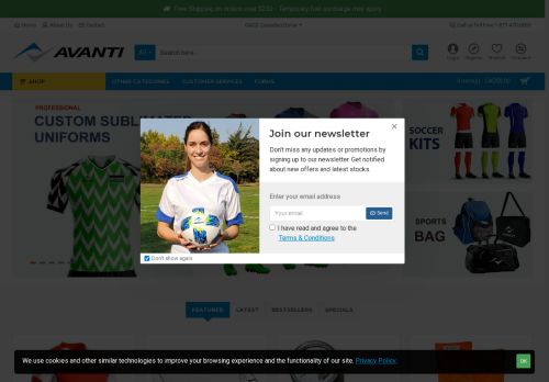 avantisportswear.com capture - 2025-06-11 03:06:32