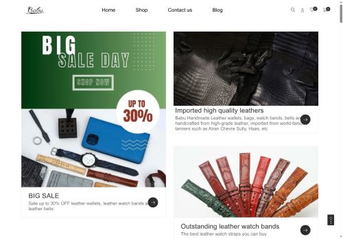 babuhandmadeleather.com capture - 2025-06-11 23:29:11