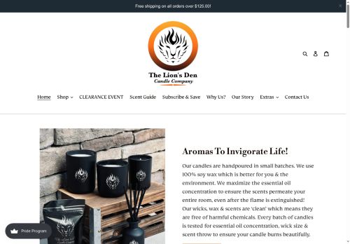 The Lion’s Den Candle Company capture - 2025-06-12 01:42:13