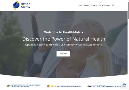 healthmatrixstore.com capture - 2025-06-12 12:33:02
