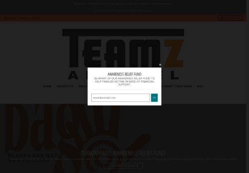teamzapparel.com capture - 2025-06-13 11:43:18