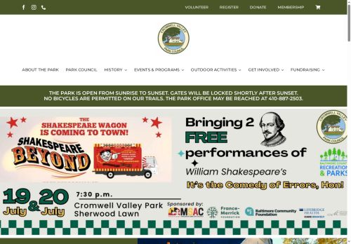 cromwellvalleypark.org capture - 2025-06-14 16:52:02