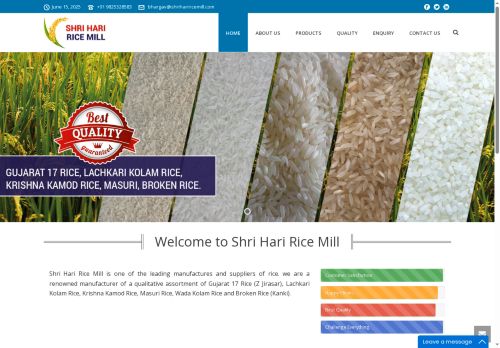 shrihariricemill.com capture - 2025-06-15 06:56:01