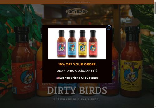 dirtybirdsauces.com capture - 2025-06-15 14:45:58