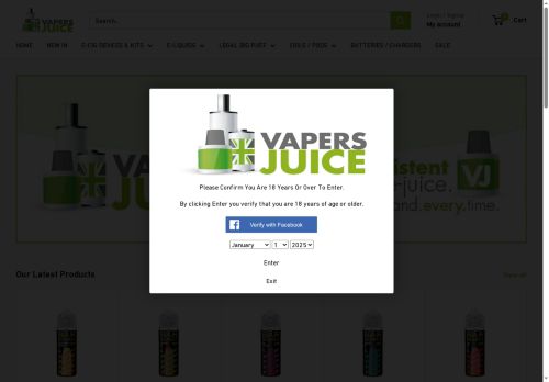 vapersjuice.com capture - 2025-06-15 14:54:23