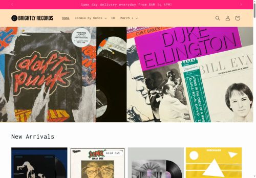 brightlyrecords.com capture - 2025-06-15 16:38:28