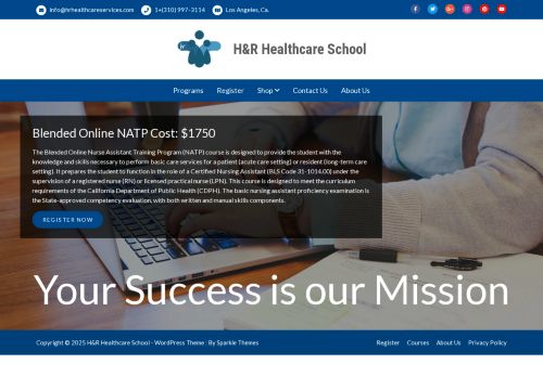 hrhealthcareschool.com capture - 2025-06-15 17:51:07