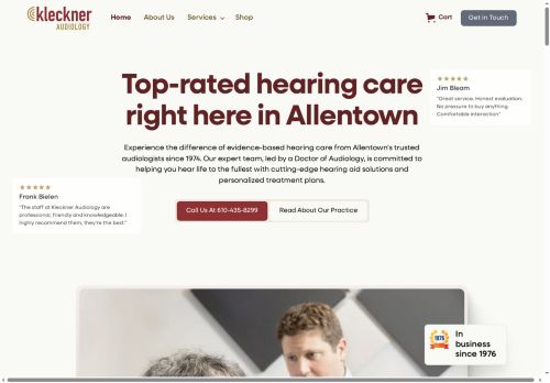 kleckneraudiology.com capture - 2025-06-15 21:41:27
