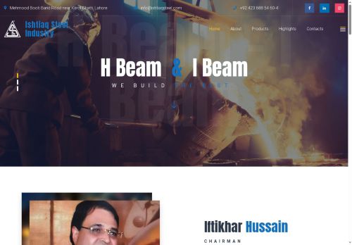 ishtiaqsteel.com capture - 2025-06-16 15:07:55