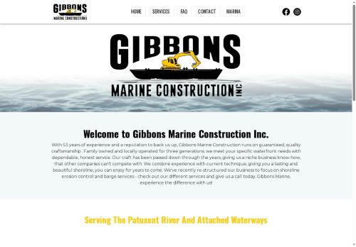 gibbonsmarineconstruction.com capture - 2025-06-16 23:51:18