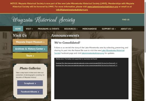 wayzatahistoricalsociety.org capture - 2025-06-17 06:13:48