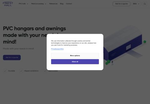 pvc-hall.com capture - 2025-06-17 15:59:54