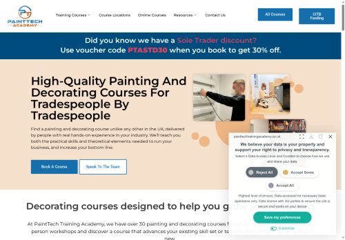 painttechtrainingacademy.co.uk capture - 2025-06-17 19:04:25