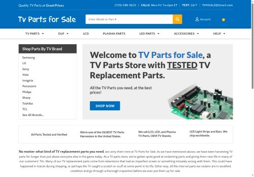 tvpartsfortechs.com capture - 2025-06-17 21:16:43