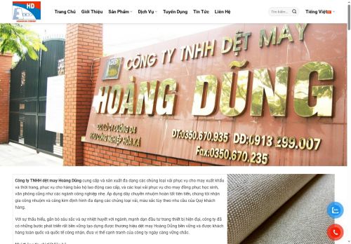 hoangdungtex.com capture - 2025-06-17 23:37:02