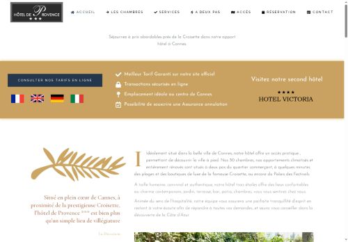 hotel-de-provence.com capture - 2025-06-18 05:43:39