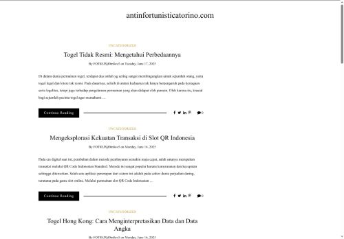 antinfortunisticatorino.com capture - 2025-06-18 05:48:40