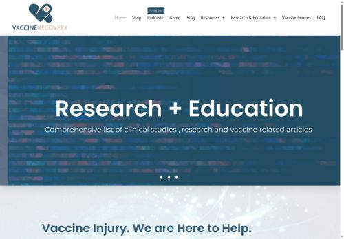vaccinerecovery.com capture - 2025-06-18 06:19:58