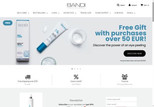 bandi-cosmetics.co.uk capture - 2025-06-18 13:13:34