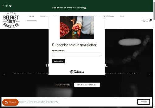 belfastcoffeeroasters.com capture - 2025-06-18 20:39:50