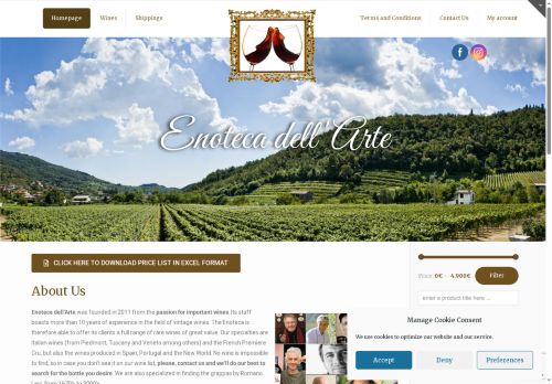 enotecadellarte.com capture - 2025-06-19 06:22:10