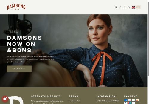 damsons.co.uk capture - 2025-06-19 12:55:03