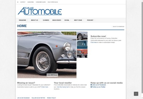 collectibleautomobile.com capture - 2025-06-20 12:14:37