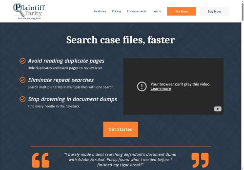 plaintiffparity.com capture - 2025-06-20 12:30:31