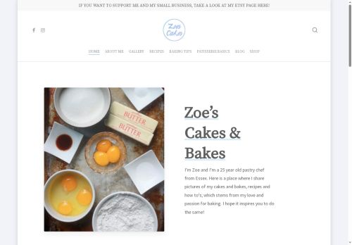 zoes-cakes.co.uk capture - 2025-06-20 15:25:12